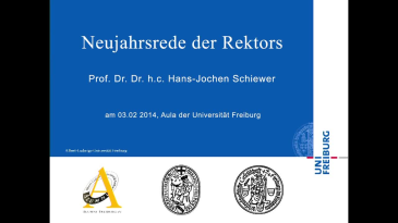 thumbnail of medium Neujahrsrede des Rektors Prof. Dr. Dr. h.c. Hans-Jochen Schiewer 2014 (03.02.2014)
