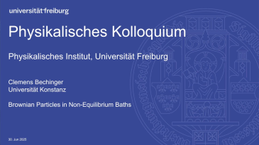 thumbnail of medium Brownian Particles in Non-Equilibrium Baths