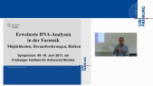 thumbnail of medium Begrüßung zum Symposium Erweiterte DNA-Analysen in der Forensik: Möglichkeiten, Herausforderungen, Risiken