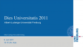 thumbnail of medium  Dies Universitatis 2011 der Universität Freiburg (8.6.2011)