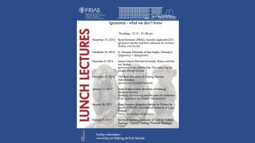 thumbnail of medium FRIAS Lunch Lectures 2016/17 - Ignorance - what we don't know